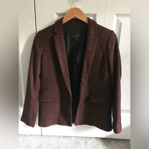 Banana Republic Wool Blend Burgundy Blazer